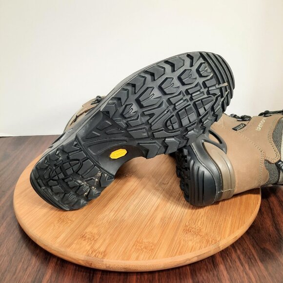 Lowa Renegade GTX Mid Womens 7 Wide Boots Stone Brown Leather Hiking Goretex - Picture 7 of 10